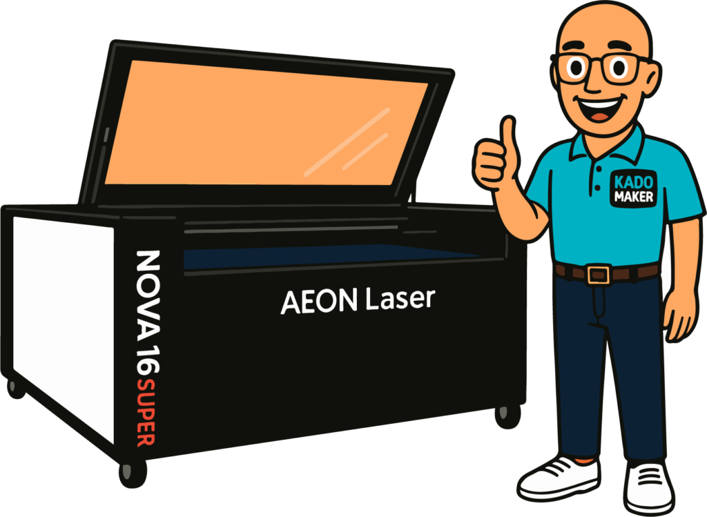 Operator Barry bij de lasermachine